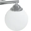 vidaXL Plafondlamp met glasbollen rond 4xG9