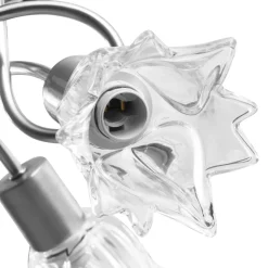 vidaXL Plafondlamp met glazen tulpvormige kappen 3xE14 transparant
