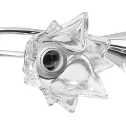 vidaXL Plafondlamp met glazen tulpvormige kappen 5xE14 transparant