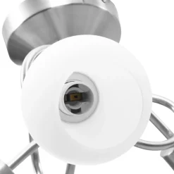 vidaXL Plafondlamp met keramieken bolvormige kappen voor 3xE14 wit
