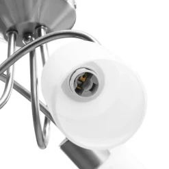 vidaXL Plafondlamp met keramieke cilindervormige kappen 3xE14 wit