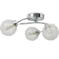 vidaXL Plafondlamp met 3 LED-lampen G9 120 W