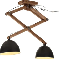 vidaXL Plafondlamp 25 W E27 29x18x85 cm zwart