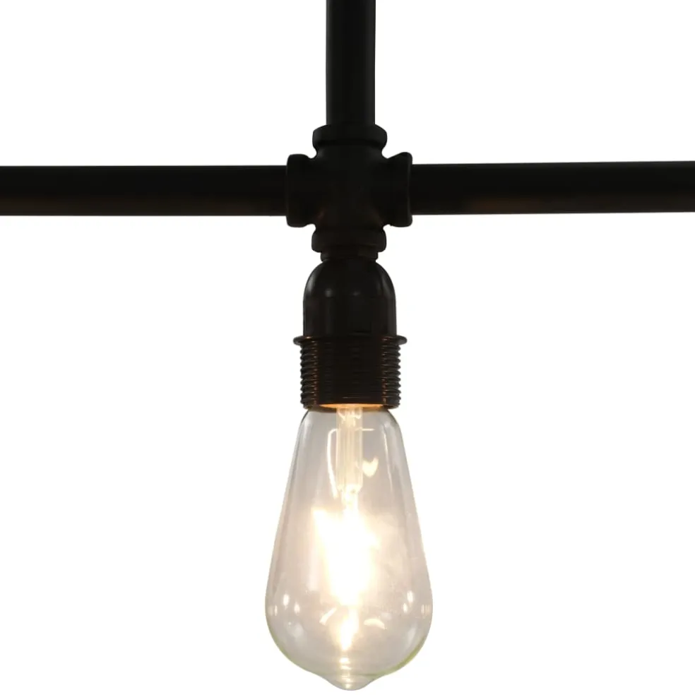 vidaXL Plafondlamp 3xE27 zwart