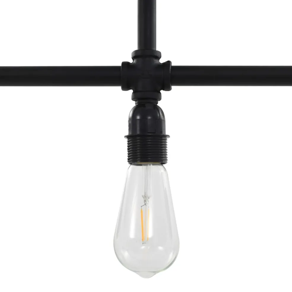 vidaXL Plafondlamp 3xE27 zwart