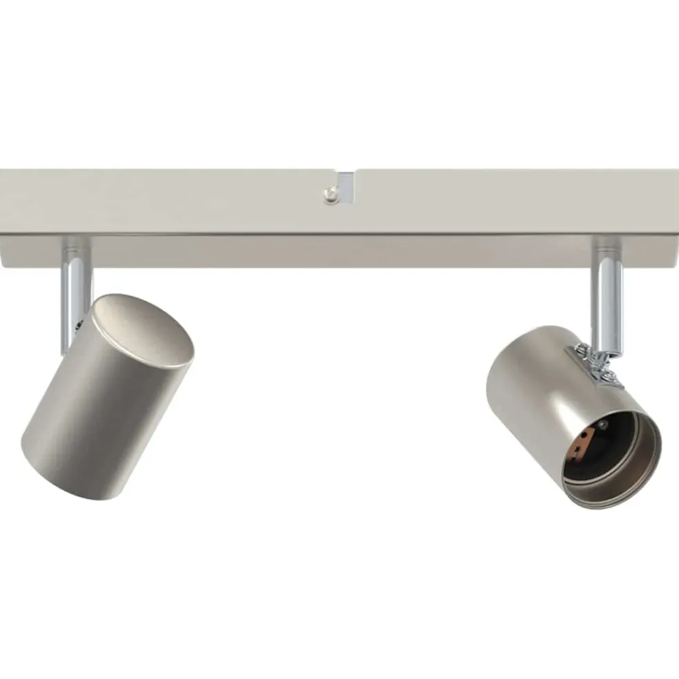 vidaXL Plafondspot met schijnwerpers Nikkel 26 x 6,5 x 11,5 cm Metaal