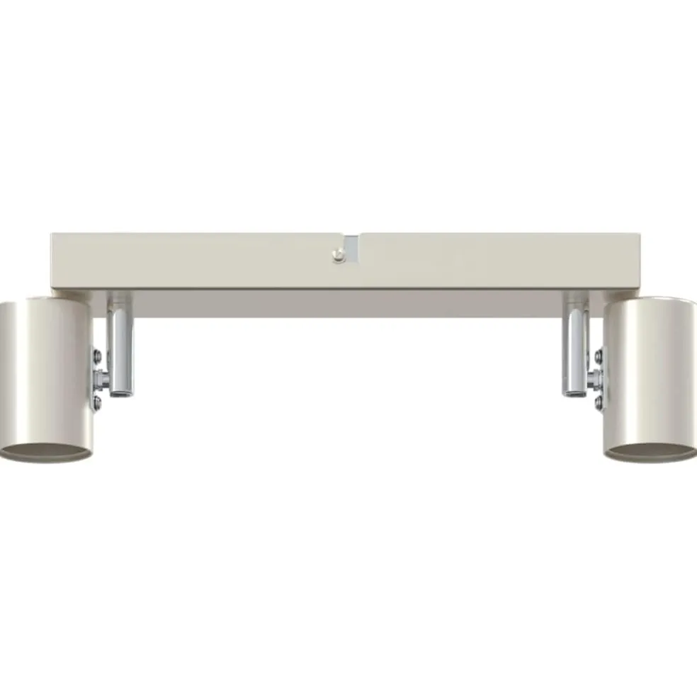 vidaXL Plafondspot met schijnwerpers Nikkel 26 x 6,5 x 11,5 cm Metaal