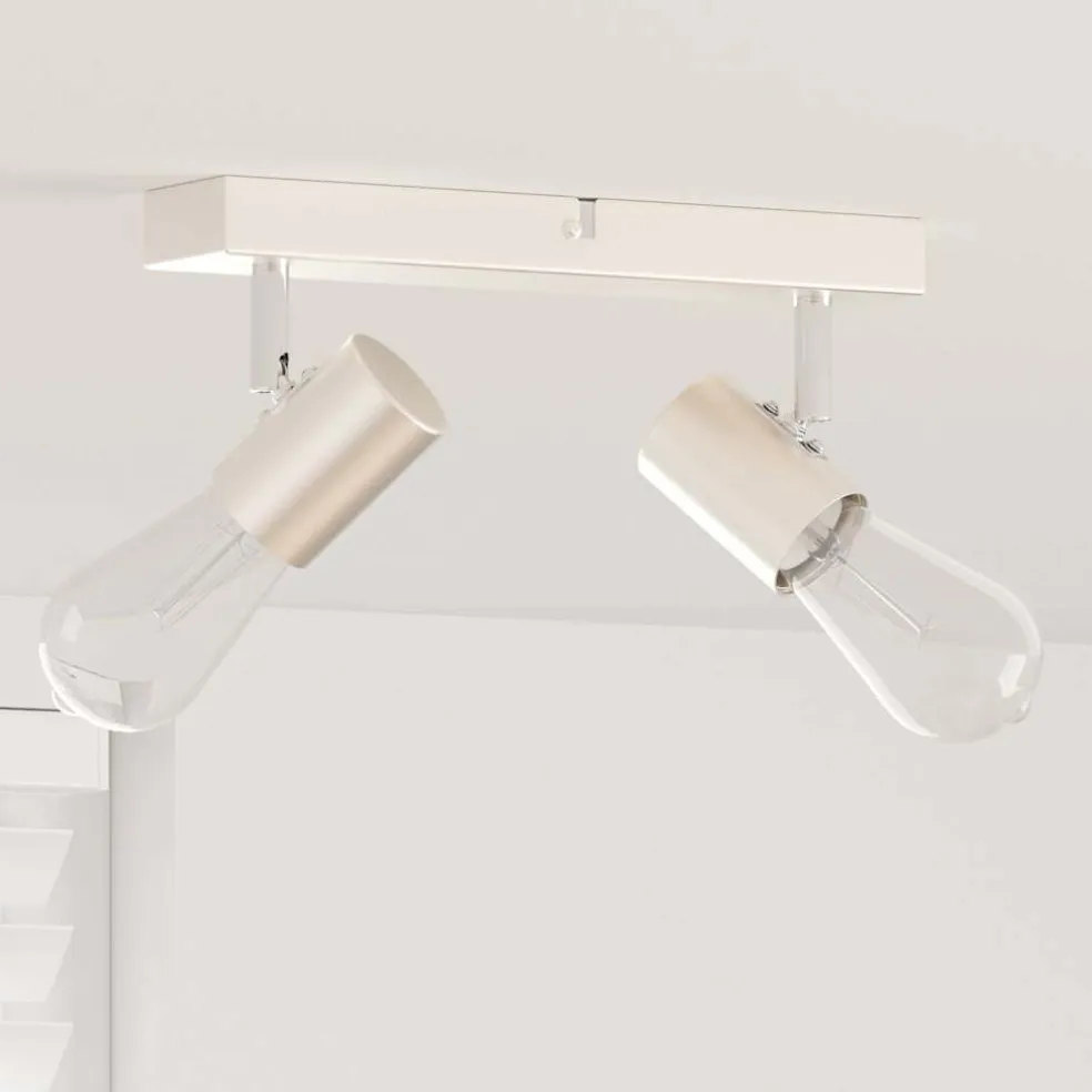vidaXL Plafondspot met schijnwerpers Nikkel 26 x 6,5 x 11,5 cm Metaal