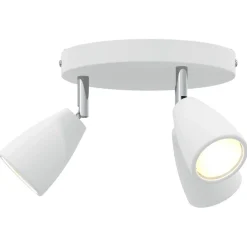 vidaXL Plafondspot met schijnwerpers Wit 19 x 19 x 14,5 cm Metaal