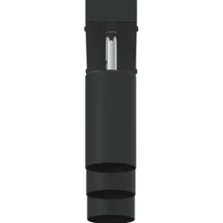 vidaXL Plafondspot met schijnwerpers Zwart 38 x 6 x 16 cm Metaal