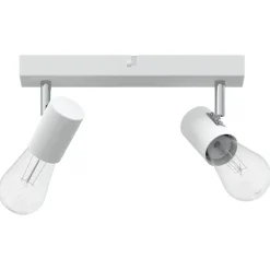vidaXL Plafondspot met schijnwerpers Wit 26 x 6,5 x 11,5 cm Metaal