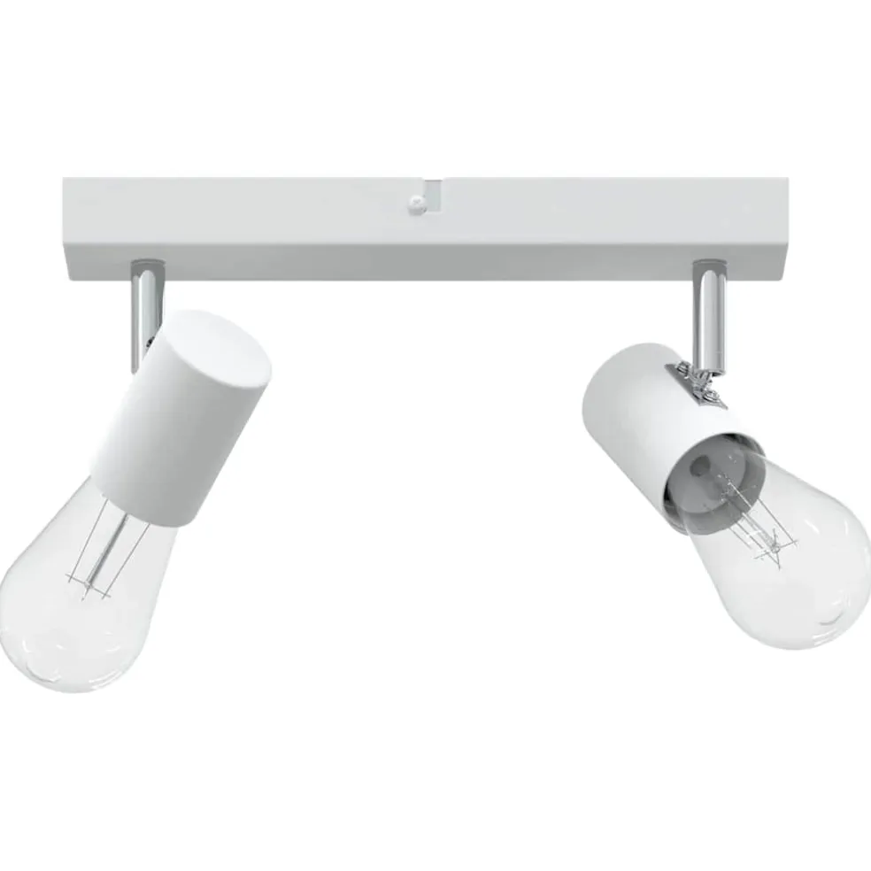 vidaXL Plafondspot met schijnwerpers Wit 26 x 6,5 x 11,5 cm Metaal