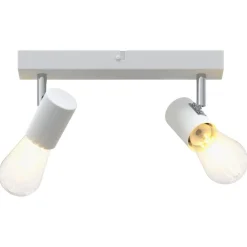 vidaXL Plafondspot met schijnwerpers Wit 26 x 6,5 x 11,5 cm Metaal