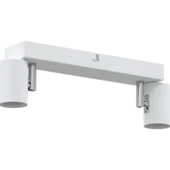 vidaXL Plafondspot met schijnwerpers Wit 26 x 6,5 x 11,5 cm Metaal