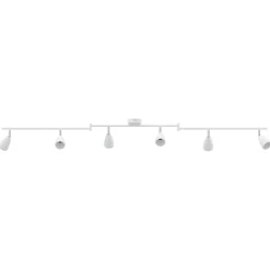 vidaXL Plafondspot met schijnwerpers Wit 176,5 x 12,5 x 13,5 cm Metaal