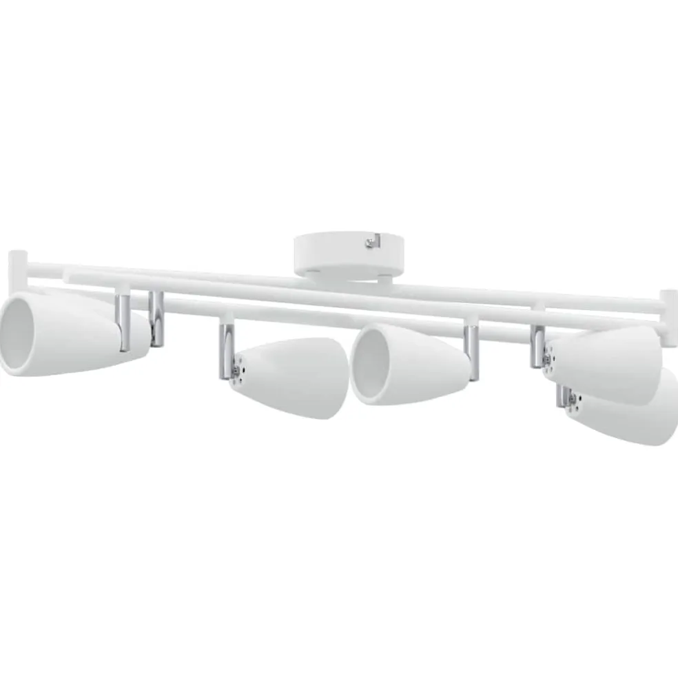 vidaXL Plafondspot met schijnwerpers Wit 176,5 x 12,5 x 13,5 cm Metaal
