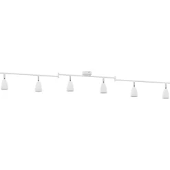 vidaXL Plafondspot met schijnwerpers Wit 176,5 x 12,5 x 13,5 cm Metaal