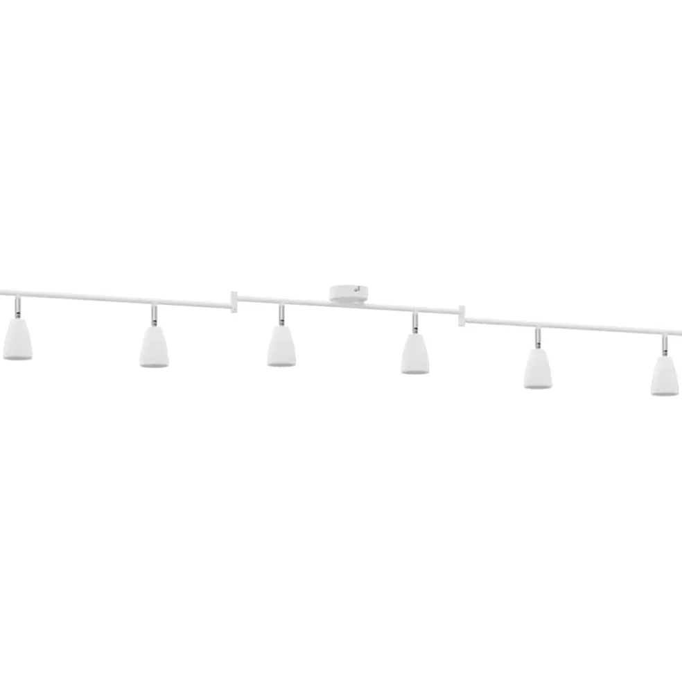 vidaXL Plafondspot met schijnwerpers Wit 176,5 x 12,5 x 13,5 cm Metaal