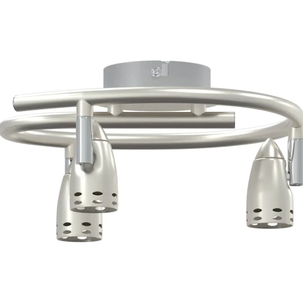 vidaXL Plafondspot met schijnwerpers Wit 26 x 26 x 16 cm Metaal