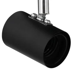 vidaXL Plafondspot met schijnwerpers Zwart 6,5 x 6 x 11,5 cm Metaal