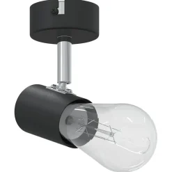 vidaXL Plafondspot met schijnwerpers Zwart 6,5 x 6 x 11,5 cm Metaal