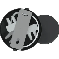 vidaXL Plafondspot met schijnwerpers Zwart 6,5 x 6 x 11,5 cm Metaal