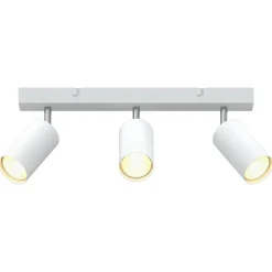 vidaXL Plafondspot met schijnwerpers Wit 38 x 6 x 16 cm Metaal