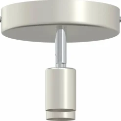 vidaXL Plafondspot met schijnwerpers Nikkel 12 x 8 cm Staal