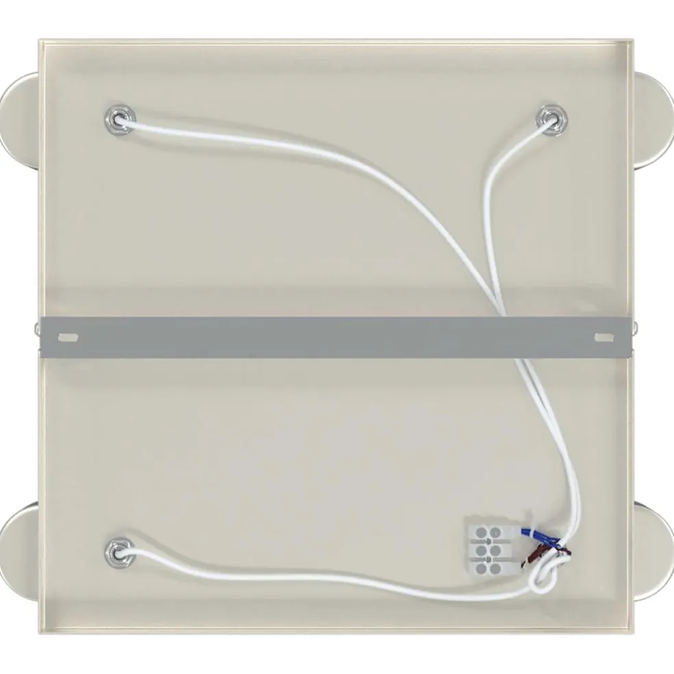 vidaXL Plafondspot met schijnwerpers Nikkel 26 x 26 x 11,5 cm Metaal