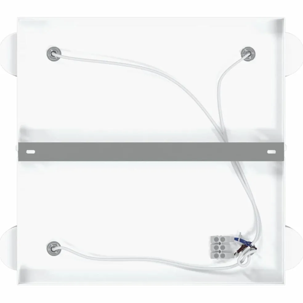 vidaXL Plafondspot met schijnwerpers Wit 26 x 26 x 11,5 cm Metaal