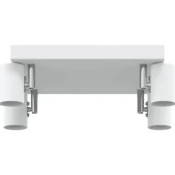 vidaXL Plafondspot met schijnwerpers Wit 26 x 26 x 11,5 cm Metaal