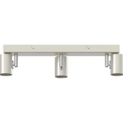 vidaXL Plafondspot met schijnwerpers Nikkel 39 x 10,5 x 10,5 cm Staal