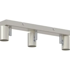 vidaXL Plafondspot met schijnwerpers Nikkel 39 x 10,5 x 10,5 cm Staal