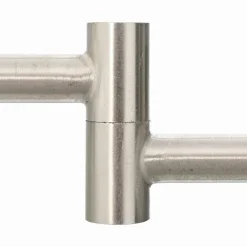 vidaXL Plafondspot met schijnwerpers Nikkel 176,5 x 9,5 x 14 cm Staal