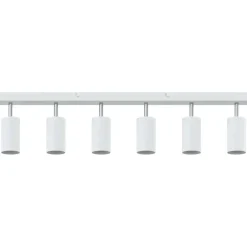 vidaXL Plafondspot met schijnwerpers Wit 73 x 6 x 16 cm Metaal