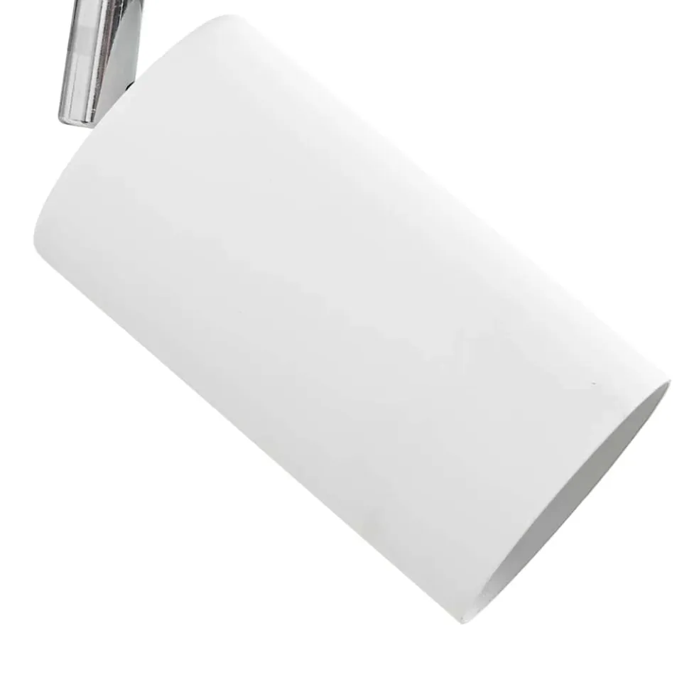 vidaXL Plafondspot met schijnwerpers Nikkel 8 x 8 x 10,5 cm Staal