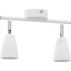 vidaXL Plafondspot met schijnwerpers Wit 25.5 x 8 x 16 cm Metaal