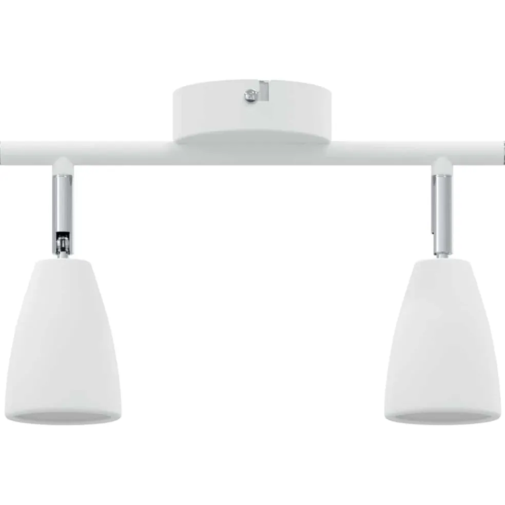 vidaXL Plafondspot met schijnwerpers Wit 25.5 x 8 x 16 cm Metaal