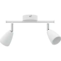 vidaXL Plafondspot met schijnwerpers Wit 25.5 x 8 x 16 cm Metaal