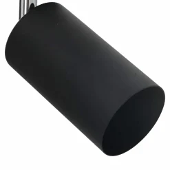 vidaXL Plafondspot met schijnwerpers Zwart 6 x 6 x 16 cm Metaal