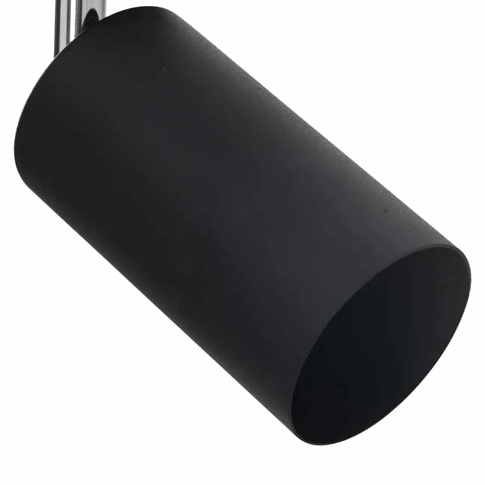 vidaXL Plafondspot met schijnwerpers Zwart 6 x 6 x 16 cm Metaal