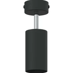 vidaXL Plafondspot met schijnwerpers Zwart 6 x 6 x 16 cm Metaal