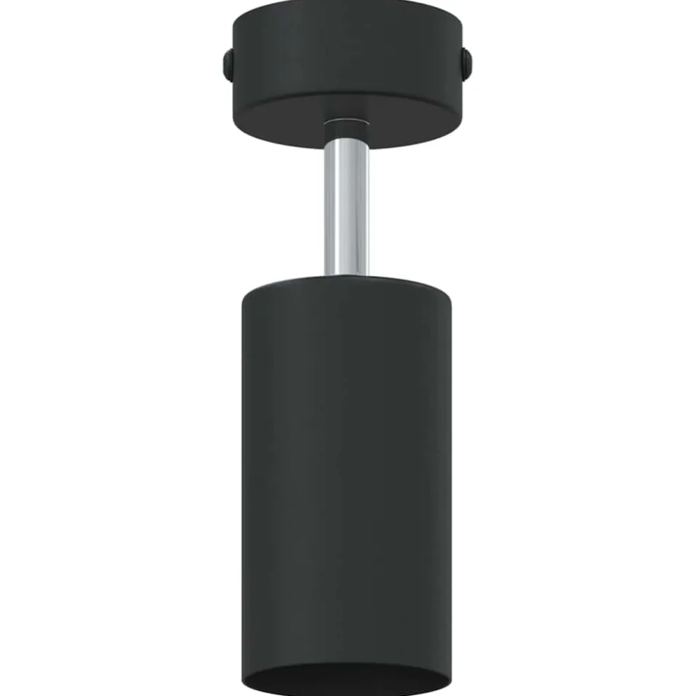 vidaXL Plafondspot met schijnwerpers Zwart 6 x 6 x 16 cm Metaal