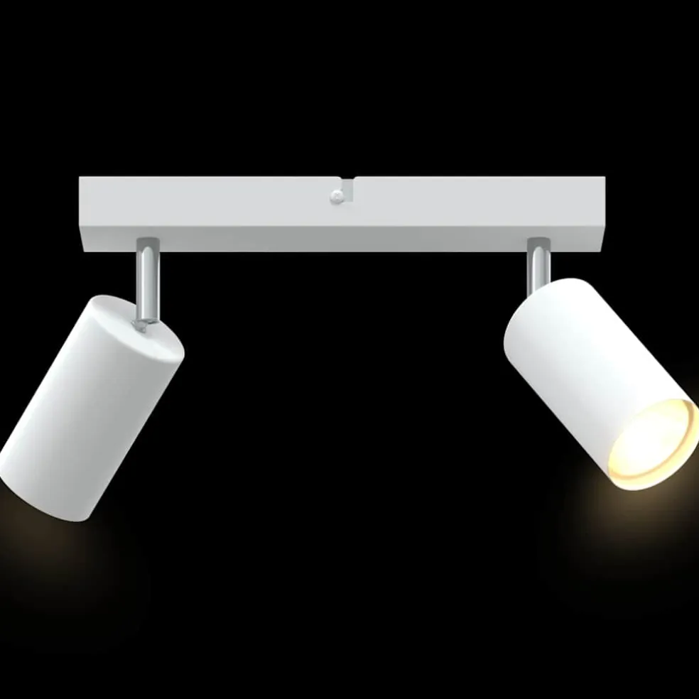 vidaXL Plafondspot met schijnwerpers Wit 73 x 6,5 x 11,5 cm Metaal