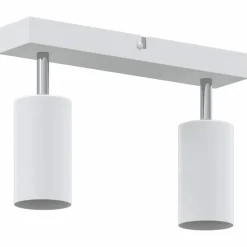 vidaXL Plafondspot met schijnwerpers Wit 73 x 6,5 x 11,5 cm Metaal