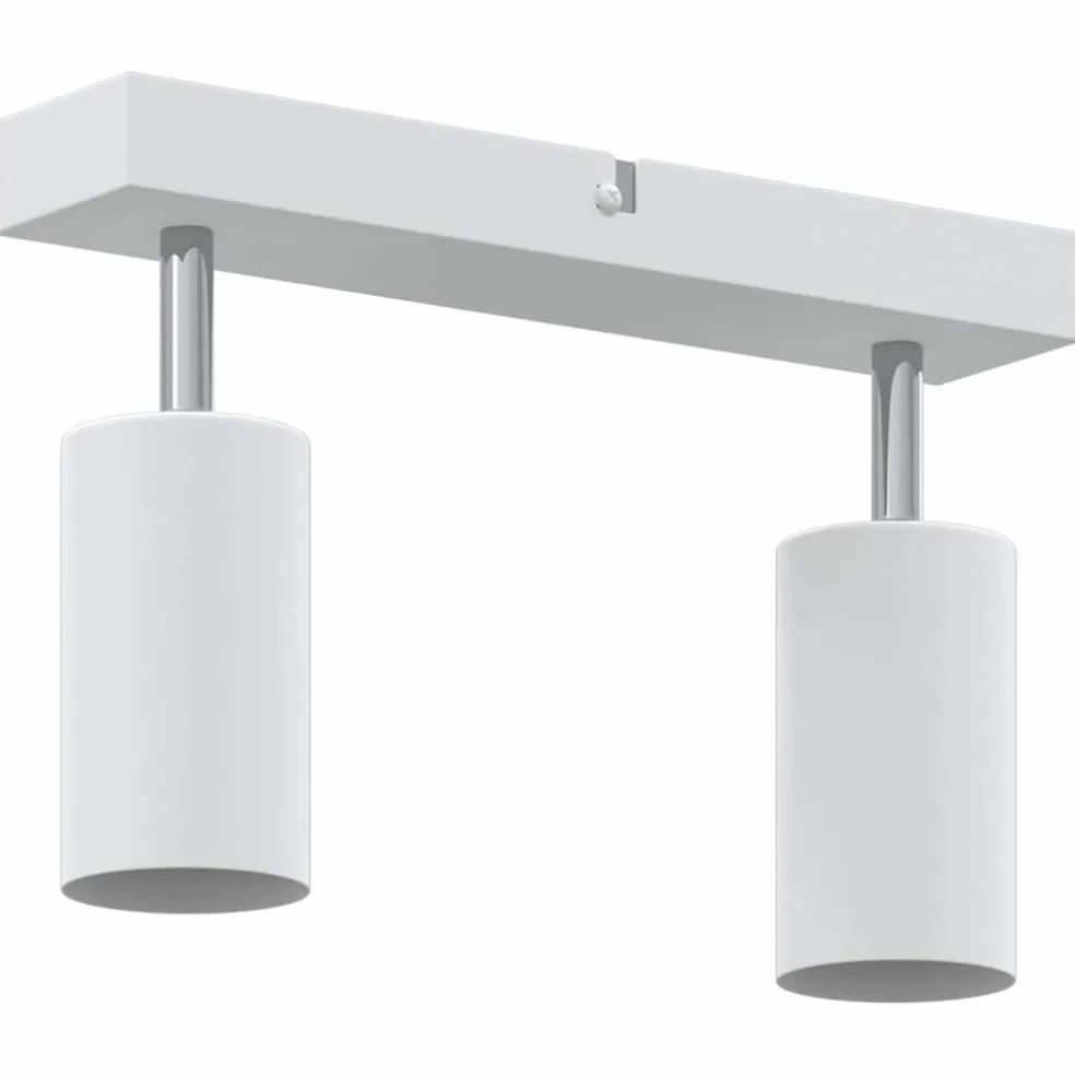 vidaXL Plafondspot met schijnwerpers Wit 73 x 6,5 x 11,5 cm Metaal