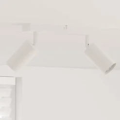 vidaXL Plafondspot met schijnwerpers Wit 73 x 6,5 x 11,5 cm Metaal