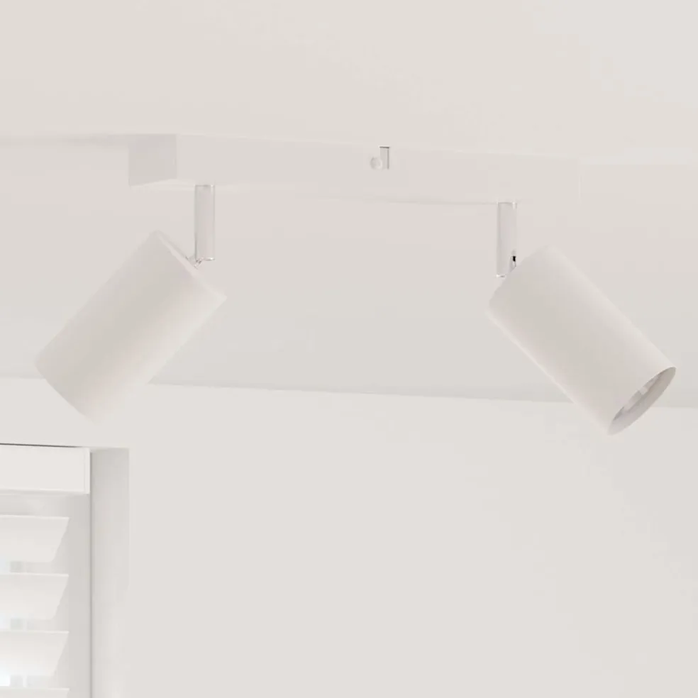 vidaXL Plafondspot met schijnwerpers Wit 73 x 6,5 x 11,5 cm Metaal