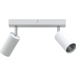 vidaXL Plafondspot met schijnwerpers Wit 73 x 6,5 x 11,5 cm Metaal