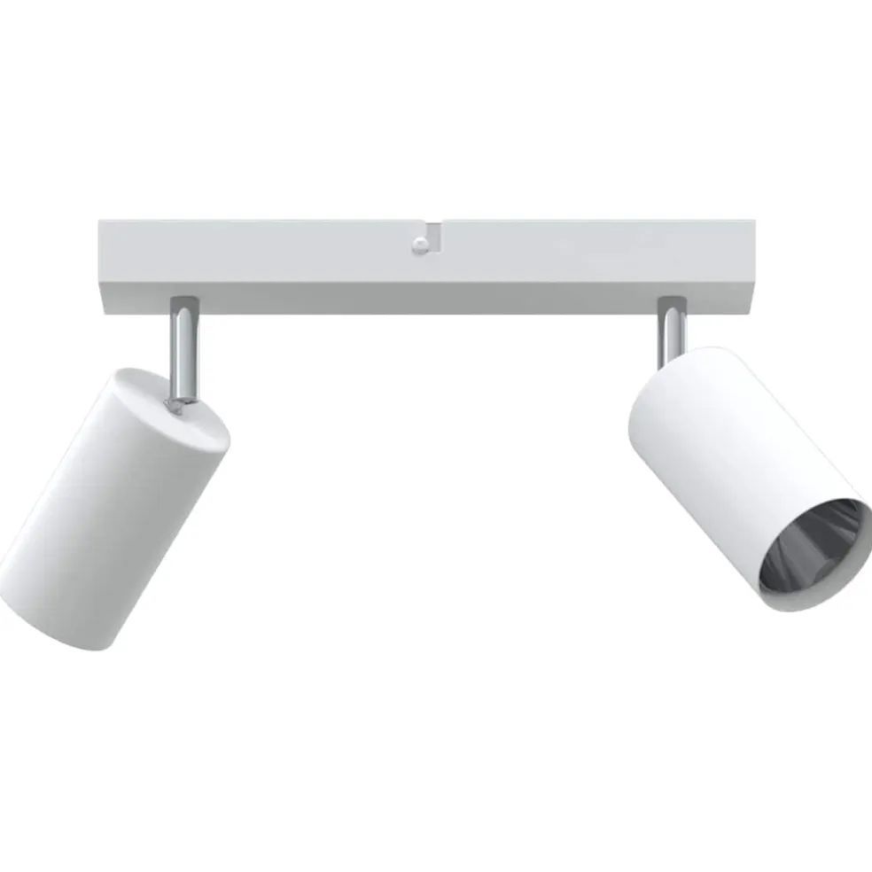 vidaXL Plafondspot met schijnwerpers Wit 73 x 6,5 x 11,5 cm Metaal